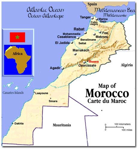 carte maroc